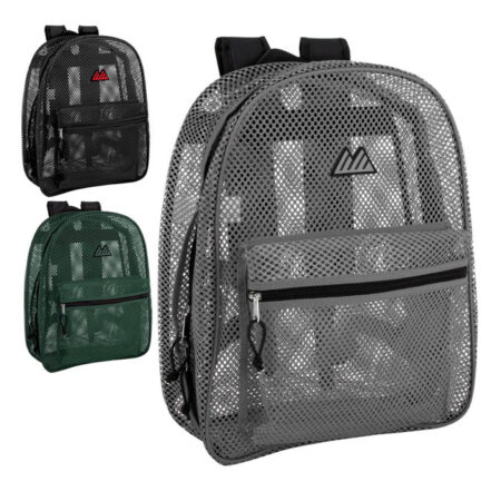 Wholesale 17 Inch Premium Mesh Backpacks