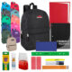 Wholesale 17 Inch Classic Backpacks with 20 Piece School Kit Bulk School Supplies in 12 Colors
