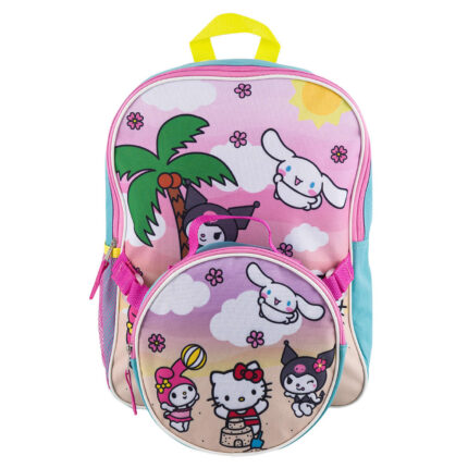 15 inch Hello Kitty and Friends backpack with detachable lunchbox for school