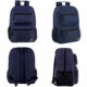 Bulk 17 inch double front pocket backpack available in 4 assorted colors