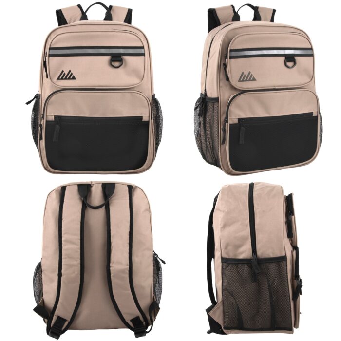 17 inch Mountain Edge rugged multi pocket boys backpack available in bulk
