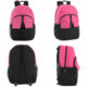Bulk 18 inch double flap daisy chain backpack in pink pastel color