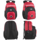 Bulk 19 inch double dome backpack with laptop sleeve red