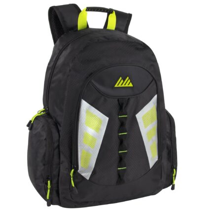 19 inch Mountain Edge reflective multi pocket backpack with laptop section