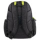 19 inch Mountain Edge reflective multi pocket backpack with laptop section back view