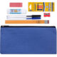 15 inch two tone backpack with 12 piece school supply kit for students