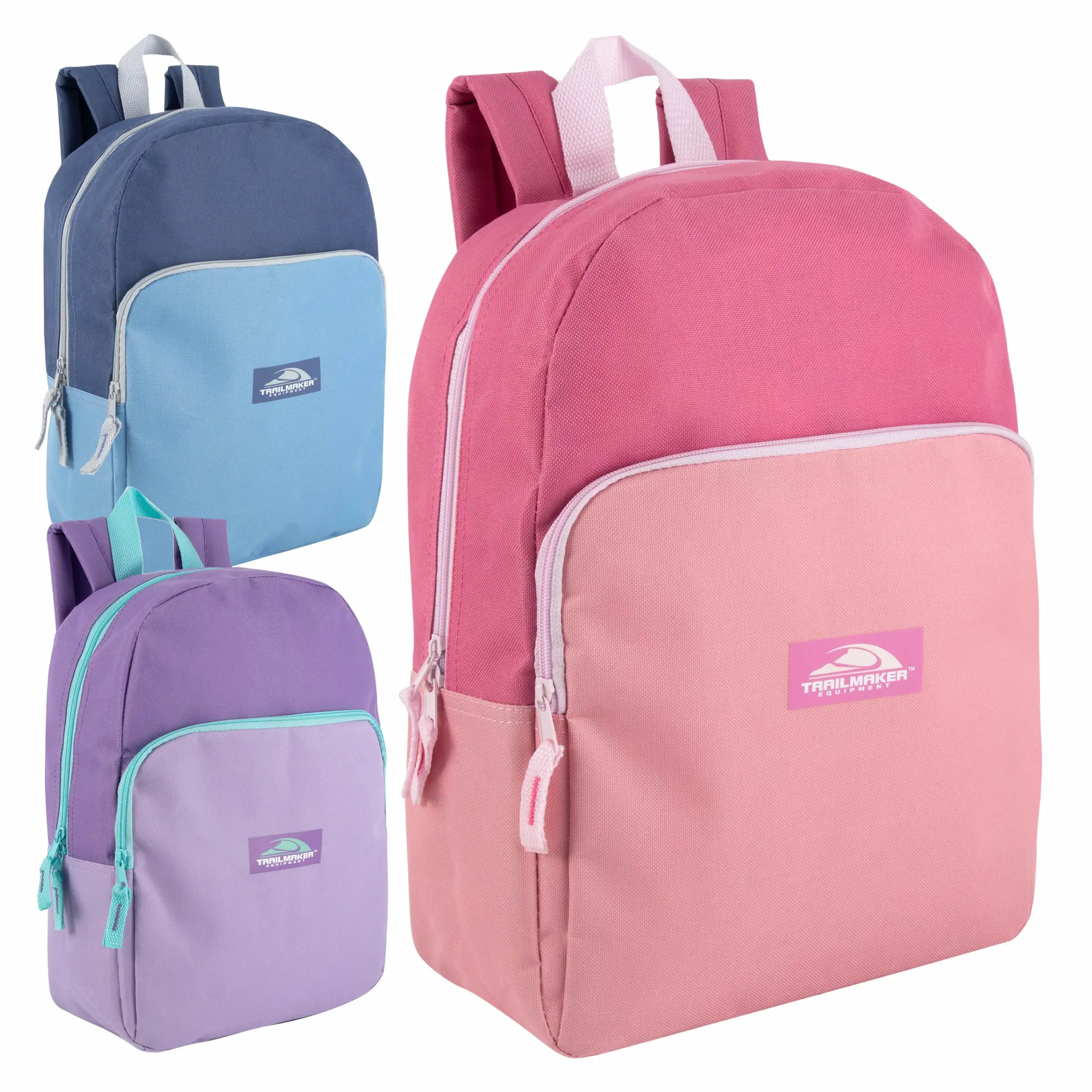 Cheap Wholesale 15 Inch Two Tone Girls Backpacks IntoWholesale 15 inch two tone girls backpacks for school and everyday use