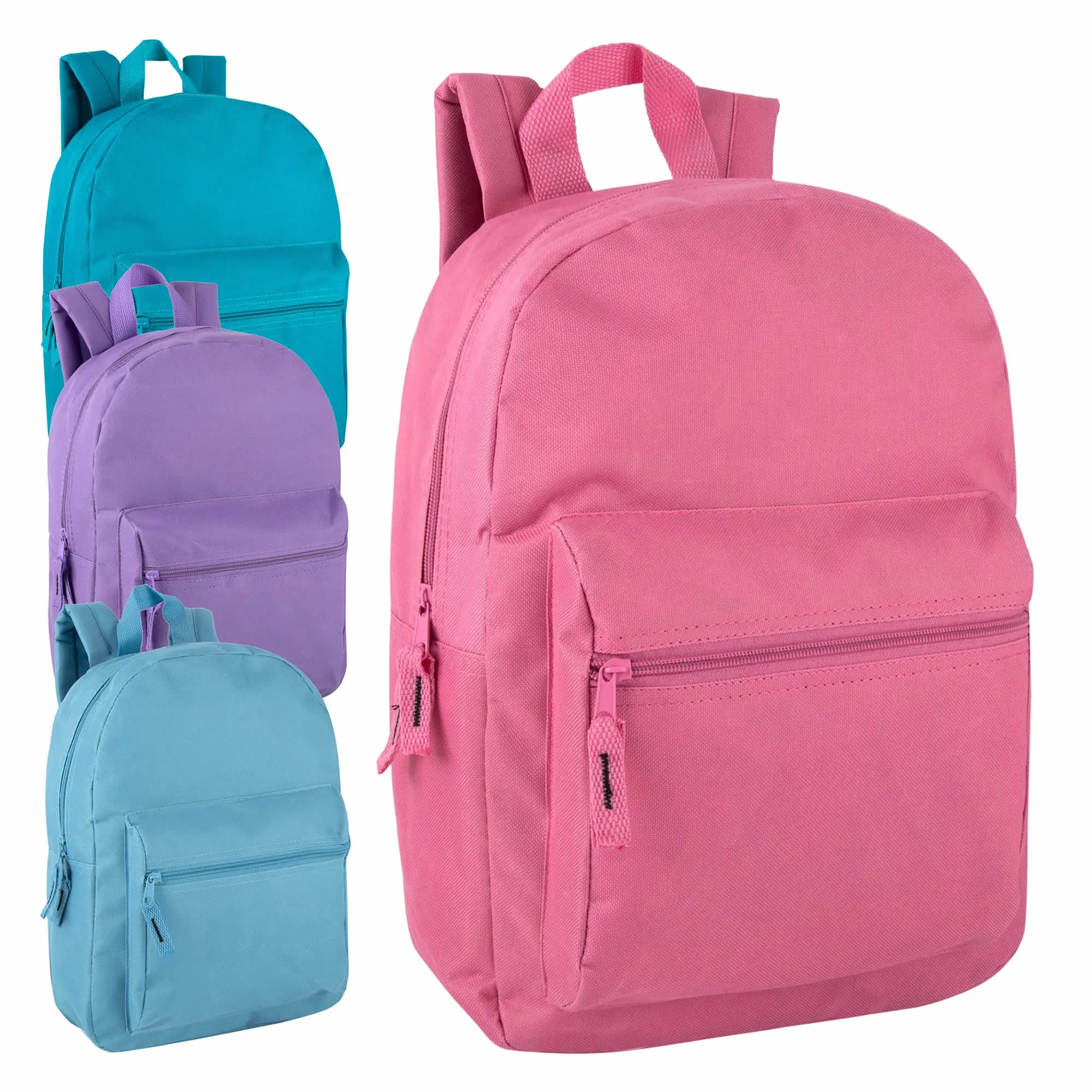 Wholesale 15 Inch Classic Pastel Girls Backpacks IntoWholesale 15 inch classic pastel girls backpacks for school and everyday use