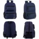 Bulk 17 inch double front pocket backpack available in 4 assorted colors