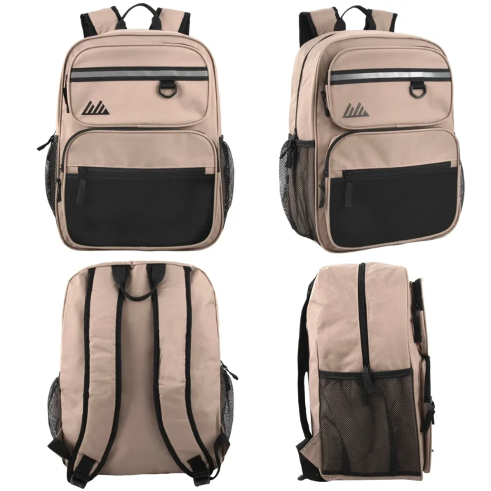 17 inch Mountain Edge rugged multi pocket boys backpack available in bulk