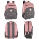 Bulk 17 inch multi pocket bungee backpack in Pink