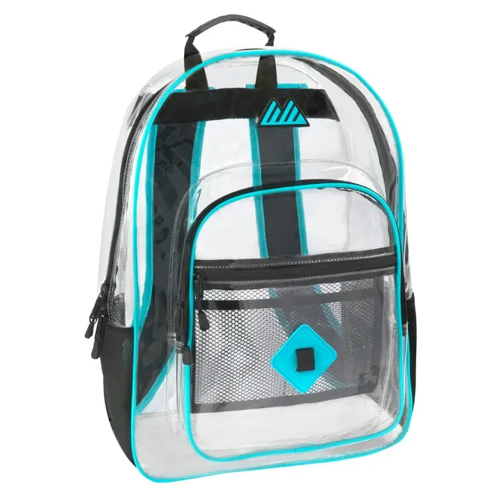 Wholesale 18 Inch Clear Backpacks Turquoise Color IntoWholesale Bulk 18 Inch Clear Backpacks Turquoise Color