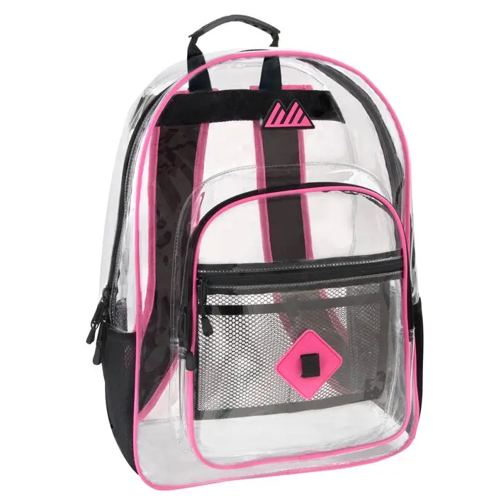 Wholesale 18 Inch Clear Backpacks Pink Color IntoWholesale Bulk 18 Inch Clear Backpacks Pink Color