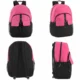 Bulk 18 inch double flap daisy chain backpack in pink pastel color