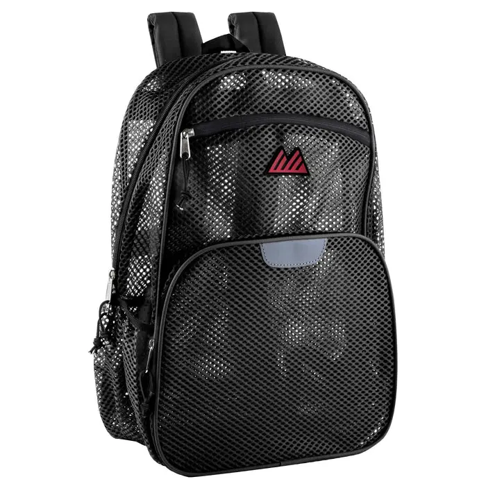 Wholesale 18 Inch Reflective Mesh Backpacks Black IntoWholesale Wholesale 18 Inch Reflective Mesh Backpacks Black