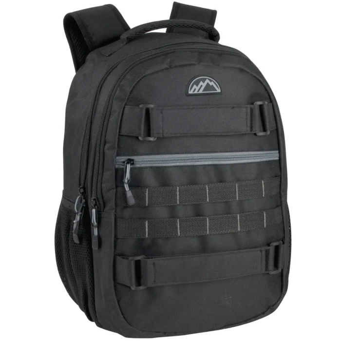 Wholesale 19 Inch Skate Backpack Black | Laptop Sleeve Bulk Backpacks