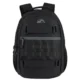 Bulk 19 inch dual strap skate black backpack with laptop sleeve
