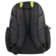 19 inch Mountain Edge reflective multi pocket backpack with laptop section back view