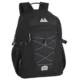 19 inch padded bungee backpack with laptop section for school and travel
